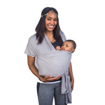 Baby Wrap Carrier Grey - The Original Child and Newborn Sling Perfect for Infants and Babies Up to 35 lbs (0 - 36 months)