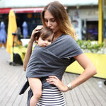 Baby Wrap Carrier Grey - The Original Child and Newborn Sling Perfect for Infants and Babies Up to 35 lbs (0 - 36 months)