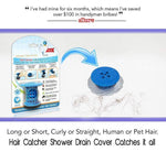 Hair Catcher Shower Drain Cover The Revolutionary Tub Drain Protector Hair Catcher/Strainer/Snare