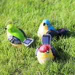 3 Pcs Solar-Powered LED Bird Light Set