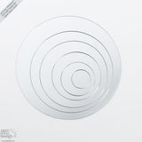 Sweet Circles Self-Adhesive Mirror Wall Sticker - 24 Pieces Total